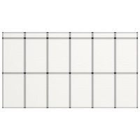  18-Panel Folding Exhibition Display Wall 362x200 cm White