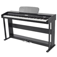  88-Key Digital Piano with Pedals Black Melamine Board