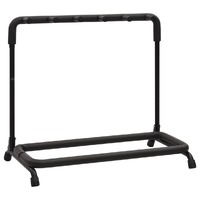  Folding Guitar Stand with 5 Sections Black 74x41x66 cm Steel