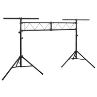  Light Stand Black 338x115x(180-300) cm Steel