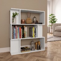  Book Cabinet/Room Divider White 80x24x96 cm Engineered Wood