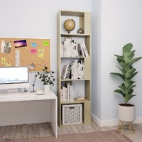  Book Cabinet/Room Divider Sonoma Oak 45x24x159 cm Engineered Wood