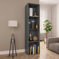  Book Cabinet/TV Cabinet Grey 36x30x143 cm Engineered Wood