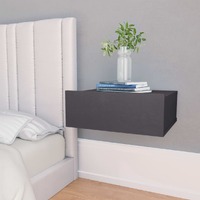  Floating Nightstands 2 pcs Grey 40x30x15 cm Engineered Wood