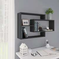  Wall Shelves Grey 104x20x58.5 cm Engineered Wood