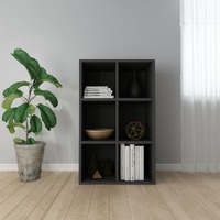  Book Cabinet/Sideboard Black 66x30x98 cm Engineered Wood