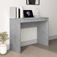  Desk Concrete Grey 90x40x72 cm Engineered Wood