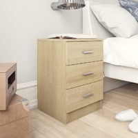  Bedside Cabinet Sonoma Oak 38x35x56 cm Engineered Wood
