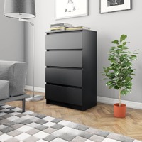  Sideboard Black 60x35x98.5 cm Engineered Wood