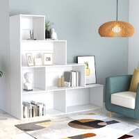  Book Cabinet/Room Divider White 155x24x160 cm Engineered Wood