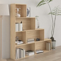  Book Cabinet/Room Divider Sonoma Oak 155x24x160 cm Engineered Wood