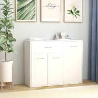  Sideboard White 88x30x70 cm Engineered Wood