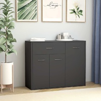 Sideboard Grey 88x30x70 cm Engineered Wood