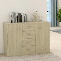 Sideboard Sonoma Oak 88x30x65 cm Engineered Wood