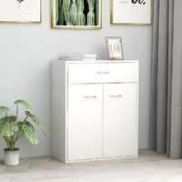  Sideboard White 60x30x75 cm Engineered Wood