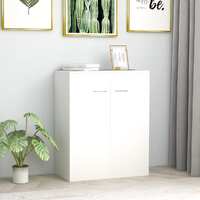  Sideboard White 60x30x75 cm Engineered Wood