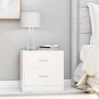  Bedside Cabinets 2 pcs White 40x30x40 cm Engineered Wood
