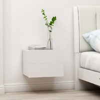  Bedside Cabinets 2 pcs White 40x30x30 cm Engineered Wood