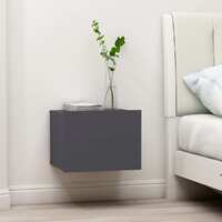  Bedside Cabinets 2 pcs Grey 40x30x30 cm Engineered Wood