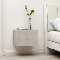  Bedside Cabinets 2 pcs Concrete Grey 40x30x30 cm Engineered Wood