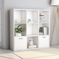 Book Cabinet White 98x30x98 cm Engineered Wood