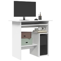  Desk White 80x45x74 cm Engineered Wood