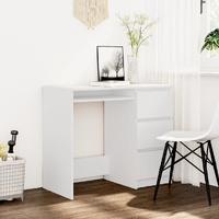  Desk White 90x45x76 cm Engineered Wood
