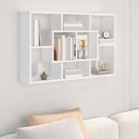  Wall Shelf White 85x16x52.5 cm Engineered Wood