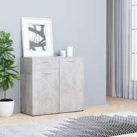  Sideboard Concrete Grey 80x36x75 cm Engineered Wood