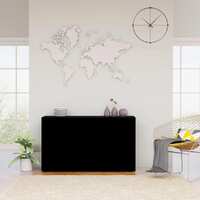  Sideboard Black 120x36x69 cm Engineered Wood