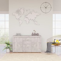  Sideboard Concrete Grey 120x36x69 cm Engineered Wood