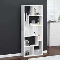  Book Cabinet White 67x24x161 cm Engineered Wood