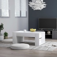  Coffee Table White 100x60x42 cm Engineered Wood