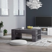 Coffee Table High Gloss Grey 100x60x42 cm Engineered Wood