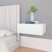  Floating Nightstand White 40x30x15 cm Engineered Wood