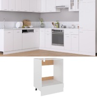  Oven Cabinet White 60x46x81.5 cm Engineered Wood