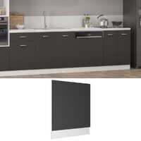  Dishwasher Panel Grey 59.5x3x67 cm Engineered Wood