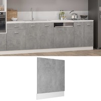  Dishwasher Panel Concrete Grey 59.5x3x67 cm Engineered Wood