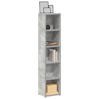  CD Cabinets 2 pcs Concrete Grey 21x16x93.5 cm Engineered Wood