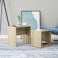  Coffee Table Set Sonoma Oak 48x30x45 cm Engineered Wood