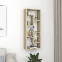  Wall Shelf Sonoma Oak 36x16x90 cm Engineered Wood