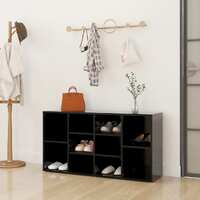  Shoe Bench Black 103x30x54.5 cm Engineered Wood
