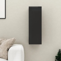  TV Cabinet High Gloss Black 30.5x30x90 cm Engineered Wood