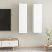  TV Cabinets 2 pcs White 30.5x30x110 cm Engineered Wood