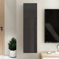  TV Cabinet High Gloss Black 30.5x30x110 cm Engineered Wood