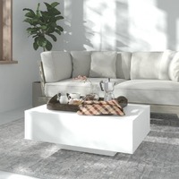 Coffee Table White 85x55x31 cm Engineered Wood