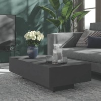  Coffee Table Grey 100x49.5x31 cm Engineered Wood