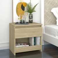 Bedside Cabinet Sonoma Oak 40x30x39 cm Engineered Wood