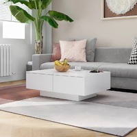  Coffee Table White 90x60x31 cm Engineered Wood