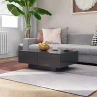 Coffee Table Grey 90x60x31 cm Engineered Wood